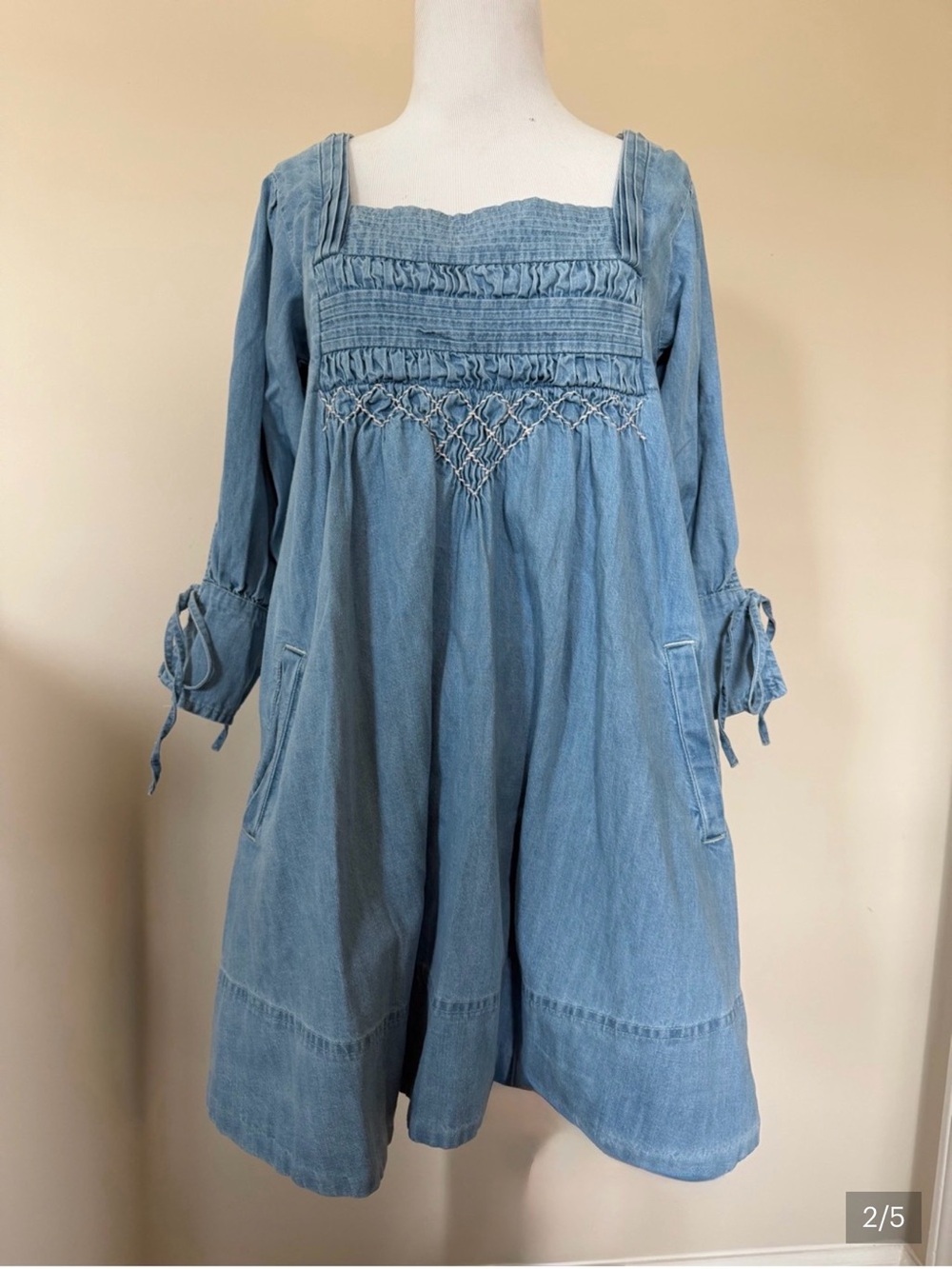 Free People Sonora Denim Mini Dress - Picture 6 of 9